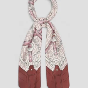 Foulard Liu.Jo Belt Stripes Bordeaux
