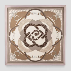 Foulard Liu.Jo Metal Mix Animalier Beige