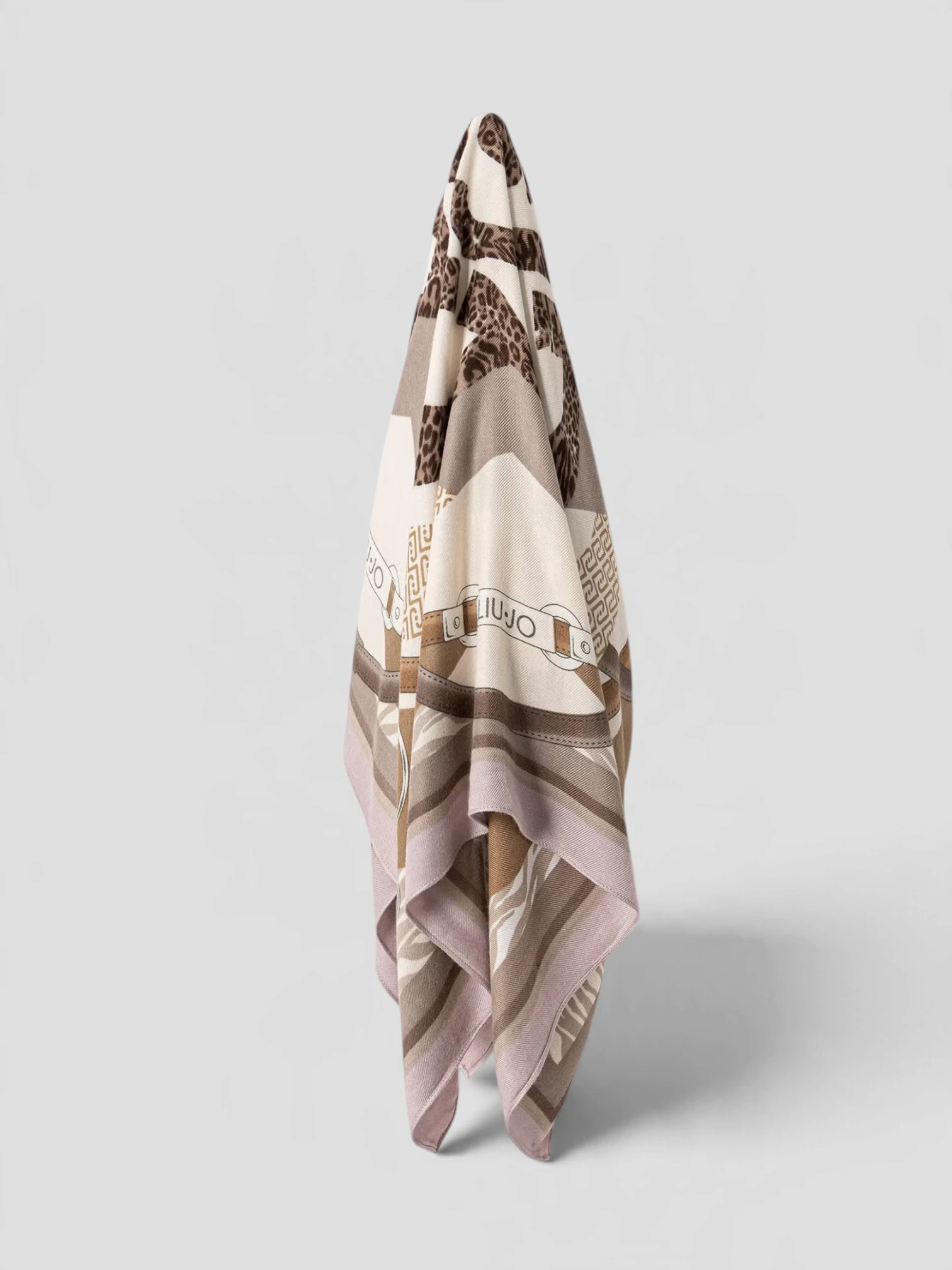 Foulard Liu.Jo Metal Mix Animalier Beige - immagine 4