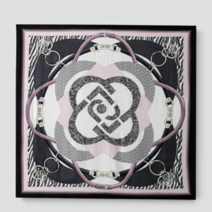 Foulard Liu.Jo Metal Mix Animalier Nero