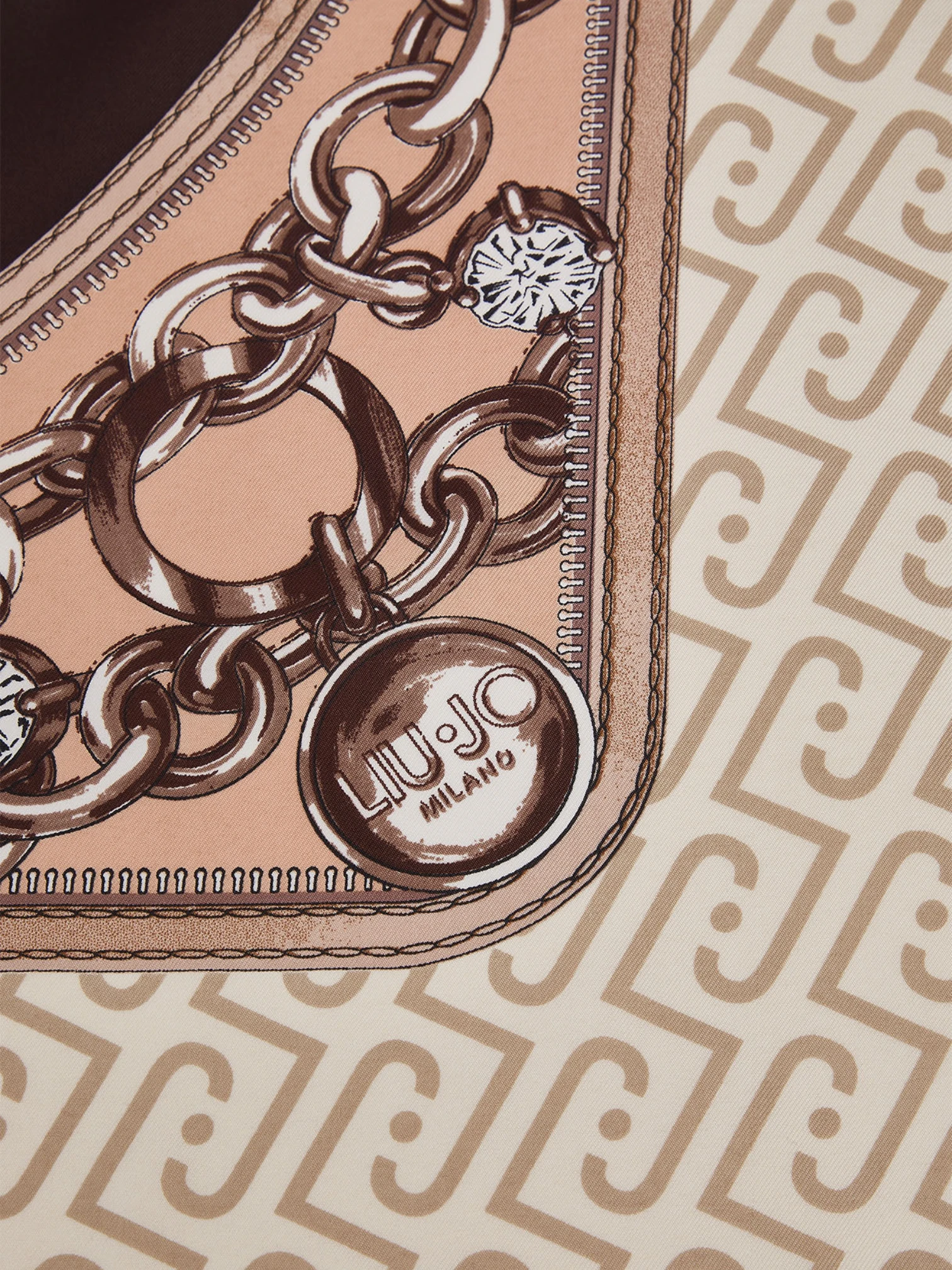 Foulard Liu.Jo Belts Logo Tmoro - immagine 4