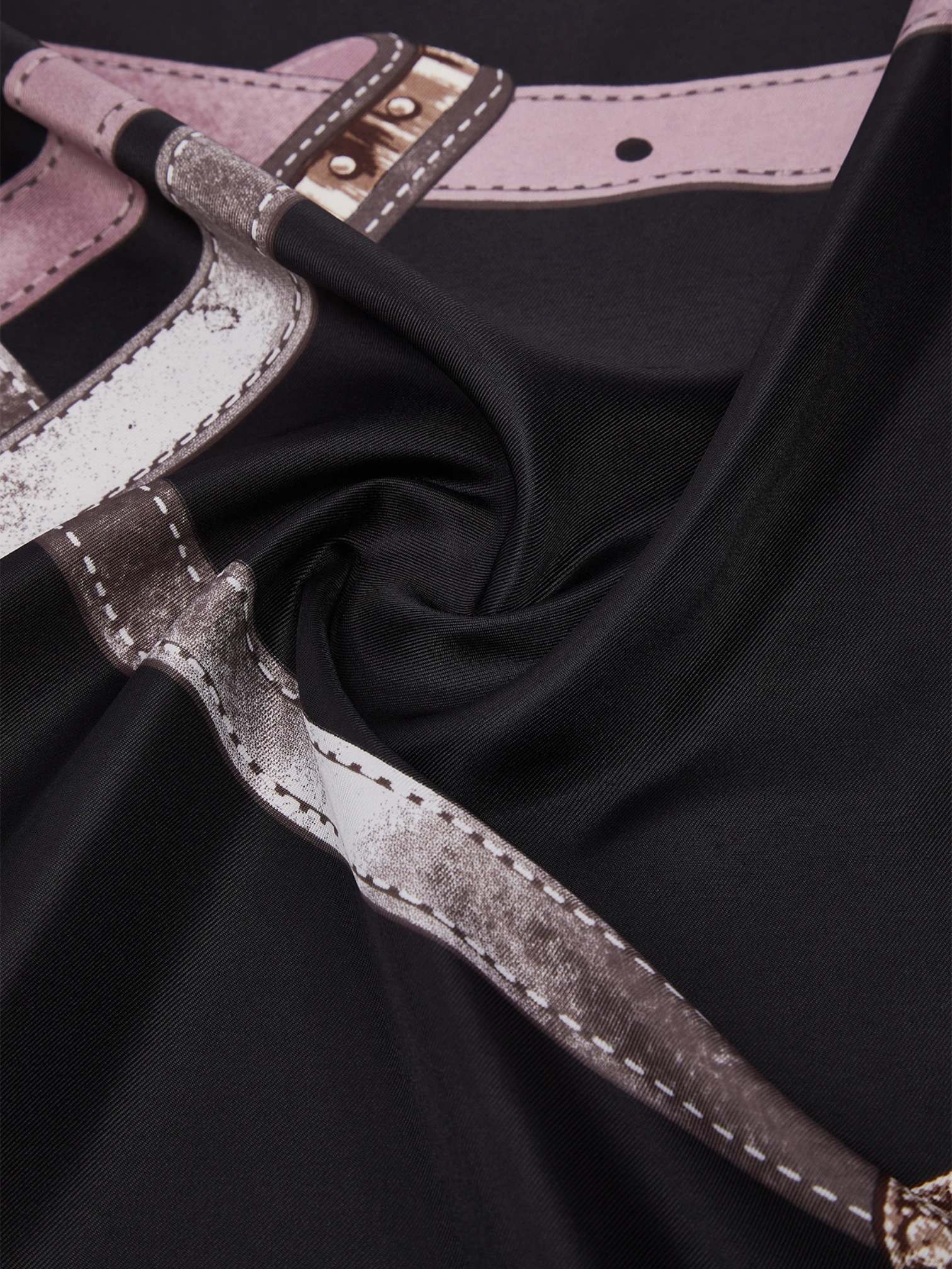 Foulard Liu.Jo Belts Logo Nero - immagine 4