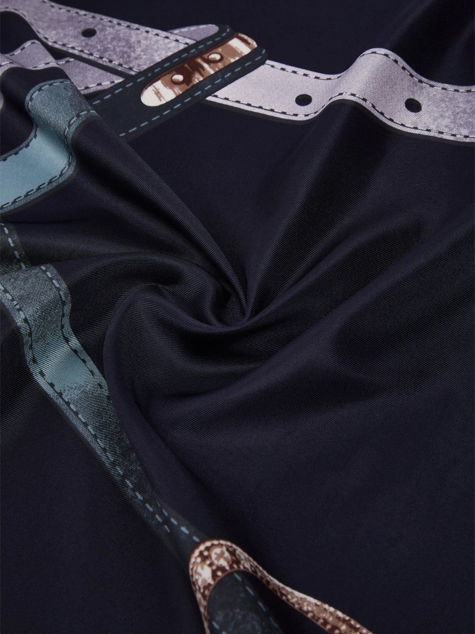 Foulard Liu.Jo Belts Logo Blu - immagine 4