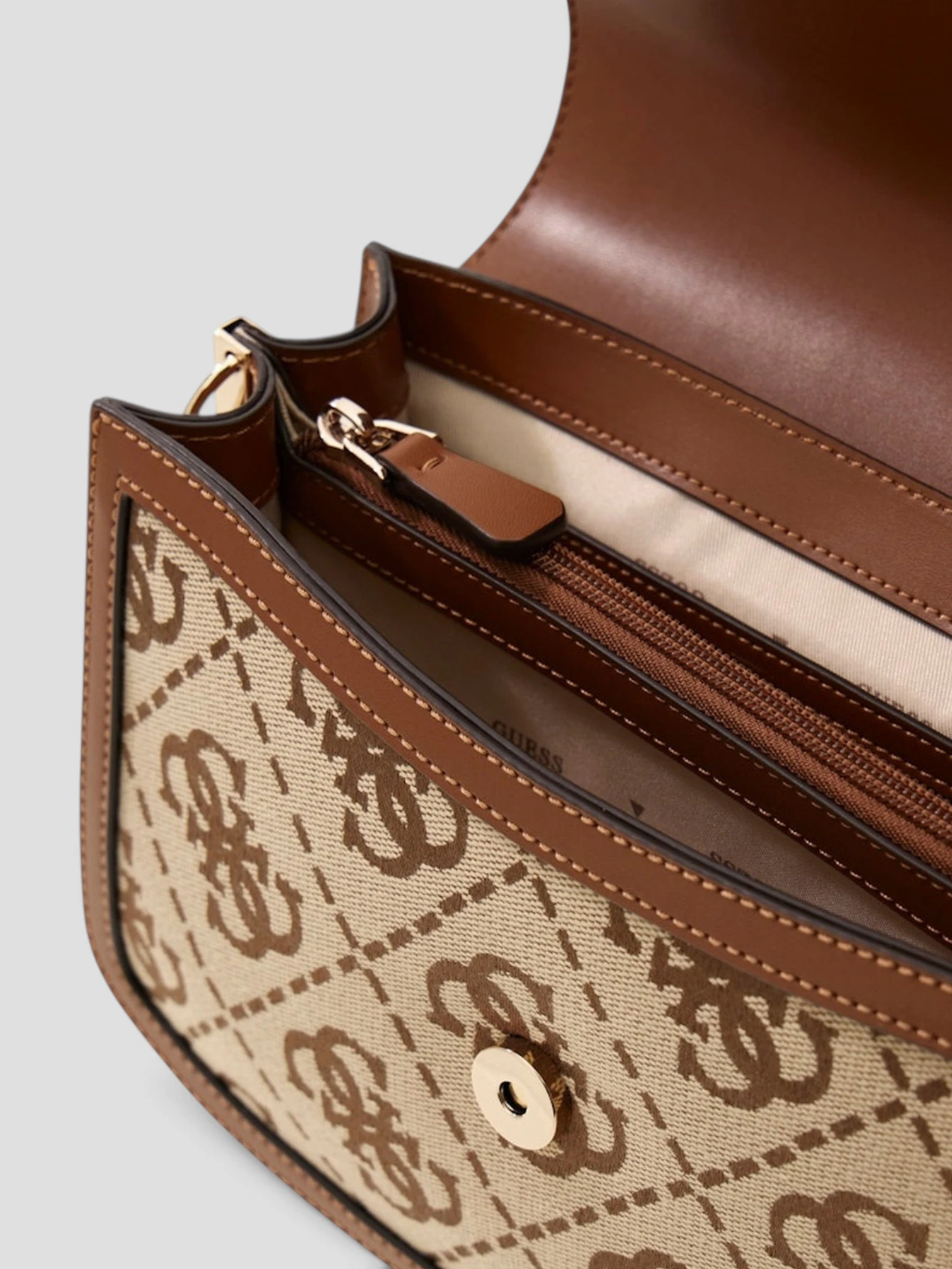 Borsa Guess Audrey Logo Beige - immagine 3