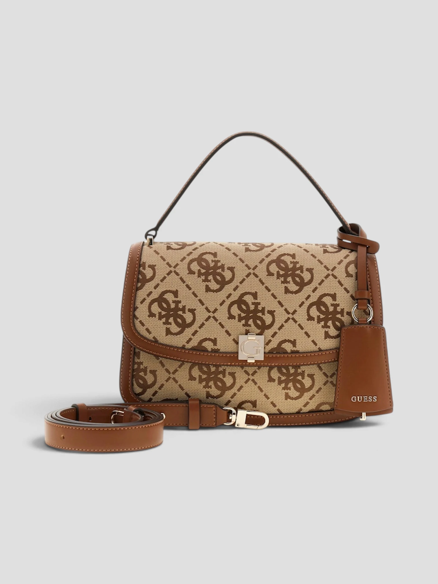 Borsa Guess Audrey Logo Beige - immagine 4