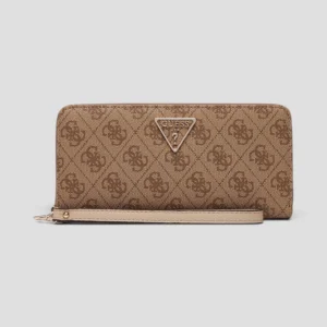 Portafoglio Guess Laurel Latte Logo