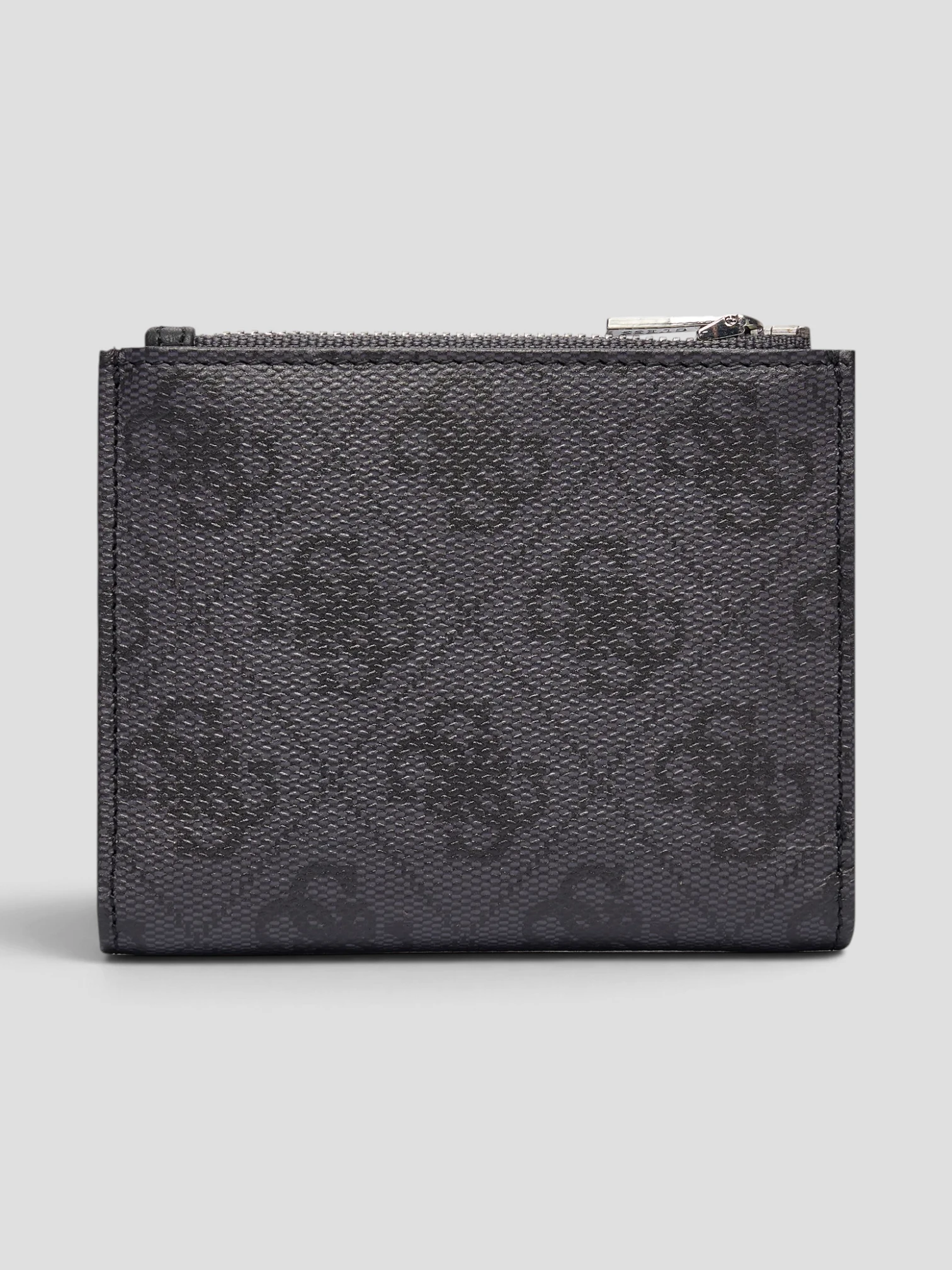 Mini Portafoglio Zip Guess Logo Nero - immagine 2
