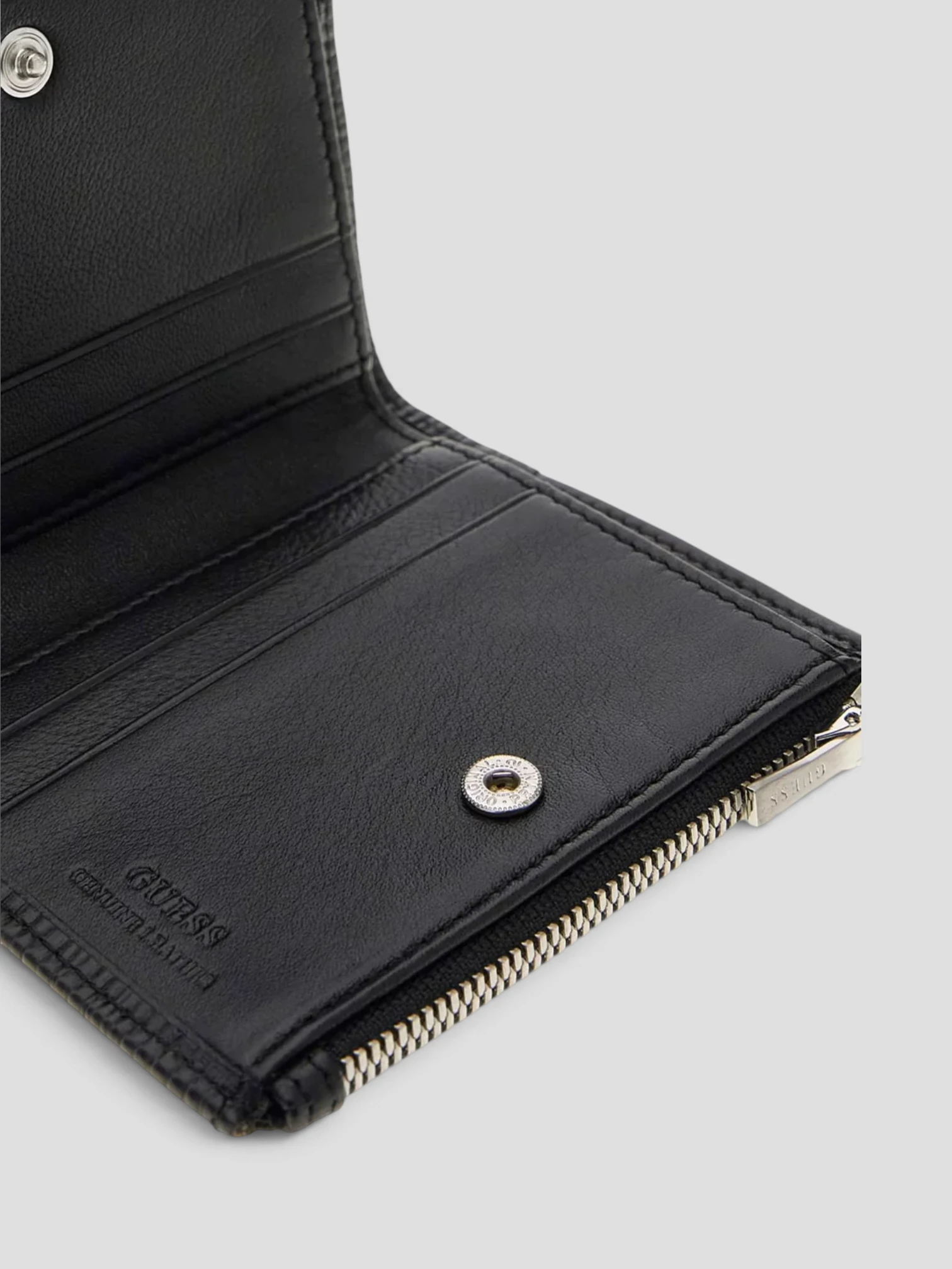 Mini Portafoglio Zip Guess Milano Nero - immagine 4