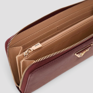 Portafoglio Zip Guess Laurel Bordeaux