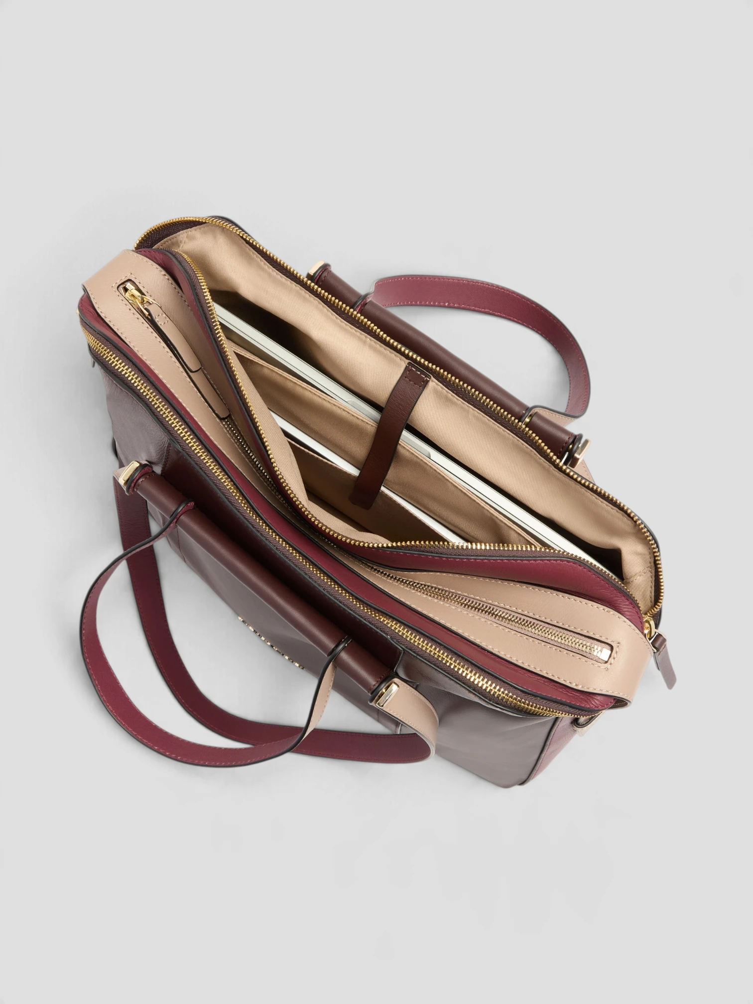 Borsa Piquadro Circle Bordeaux/Rosa - immagine 4