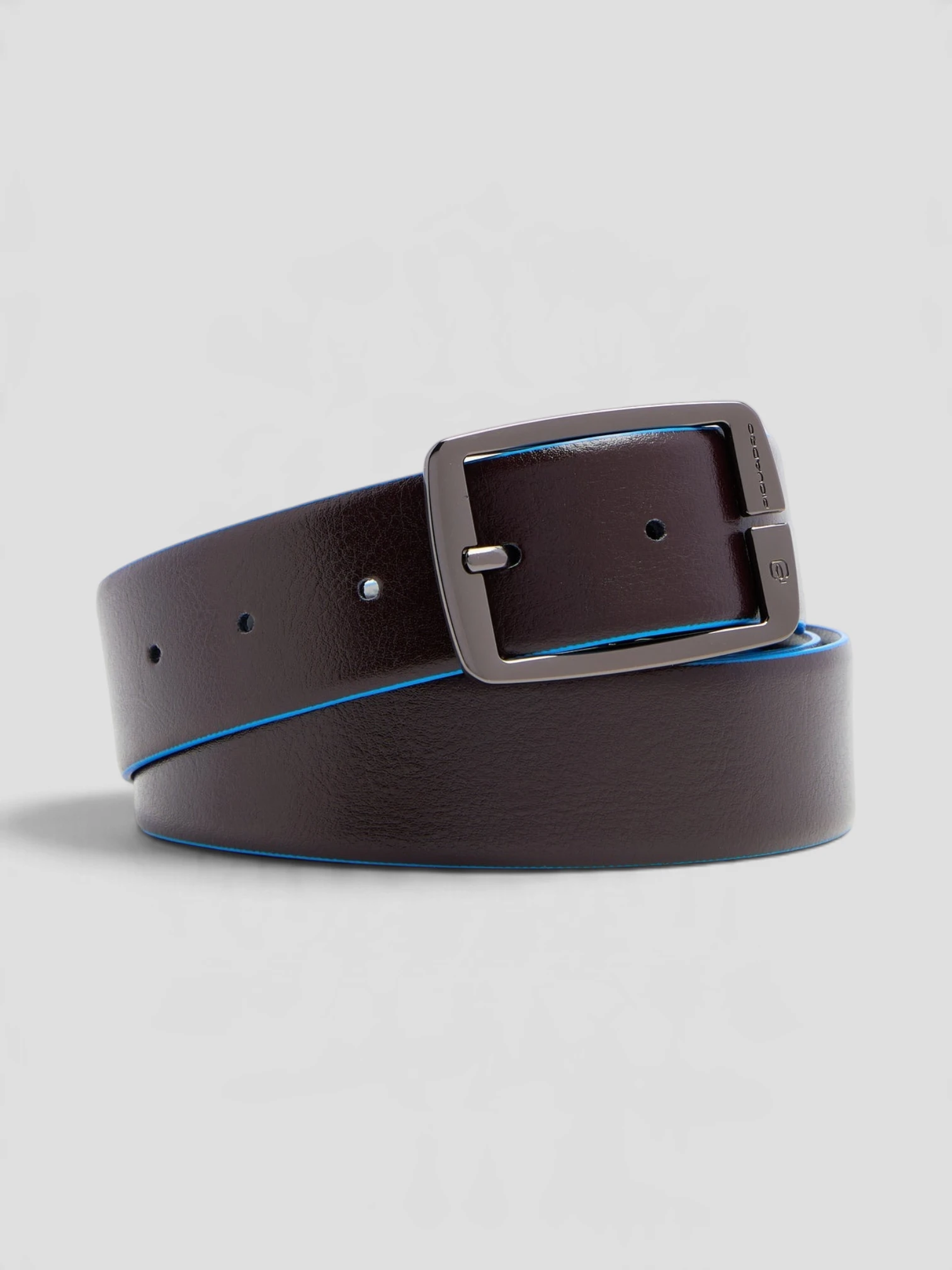 Cintura Piquadro Blue Square Nero/Testa di moro - immagine 2
