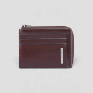 Portacarte Piquadro Blue Square Mogano