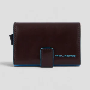 Portacarte Piquadro Blue Square Mogano