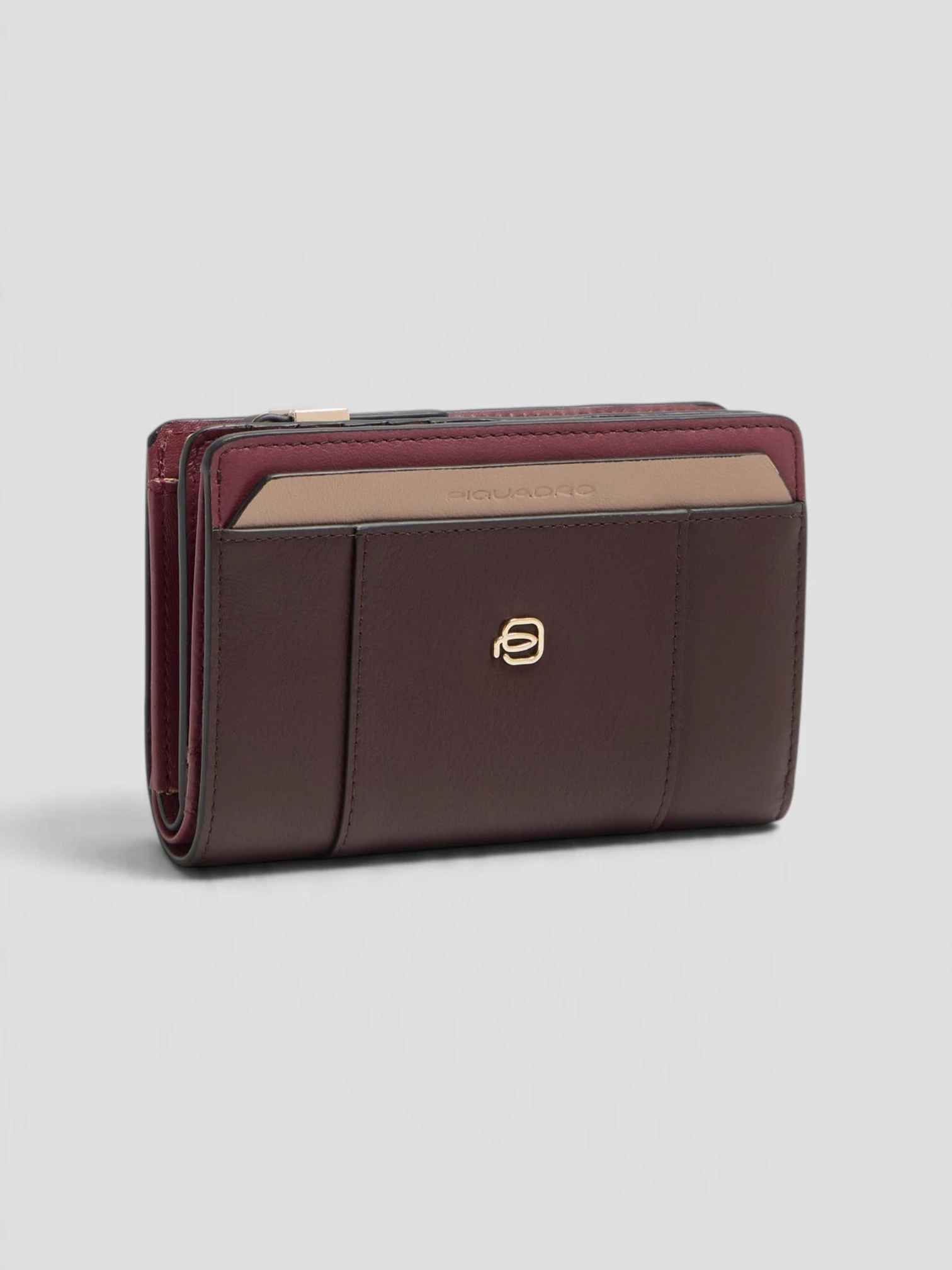 Portafoglio Piquadro W92 Bordeaux/Rosa - immagine 2