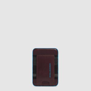 Portacarte Piquadro Blue Square Mogano
