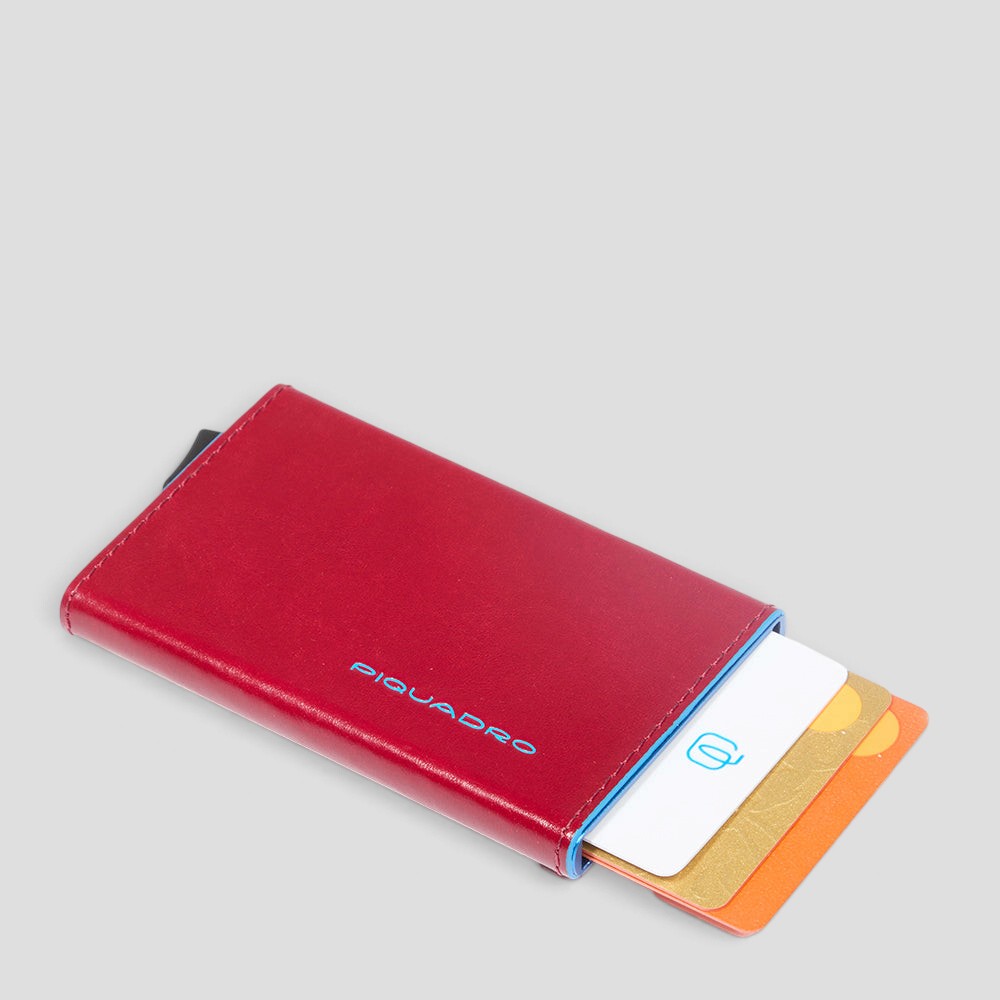 Portacarte Piquadro Blue Square Rosso - immagine 3