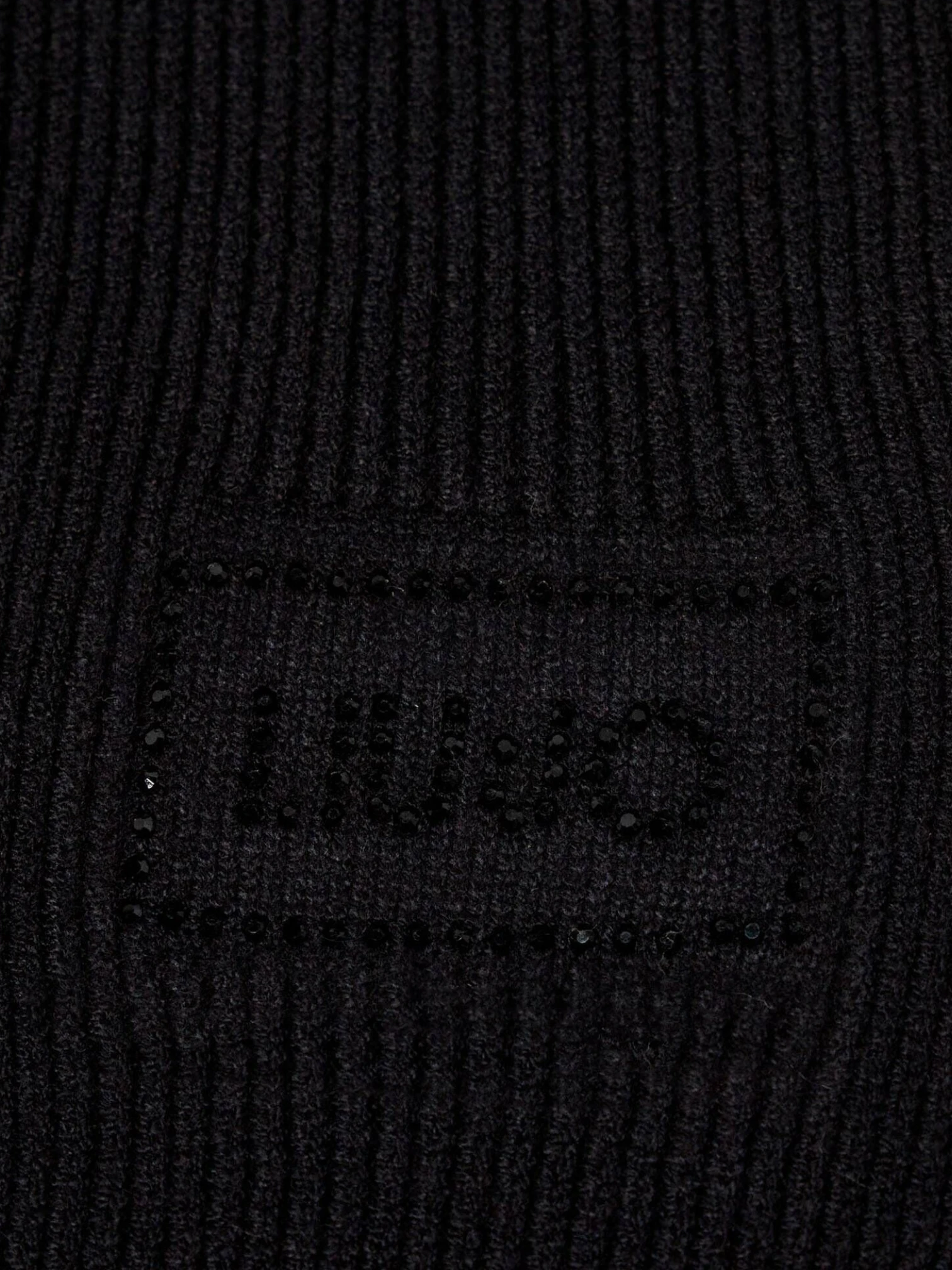 Sciarpa Liu.Jo Logo Strass Nero - immagine 3