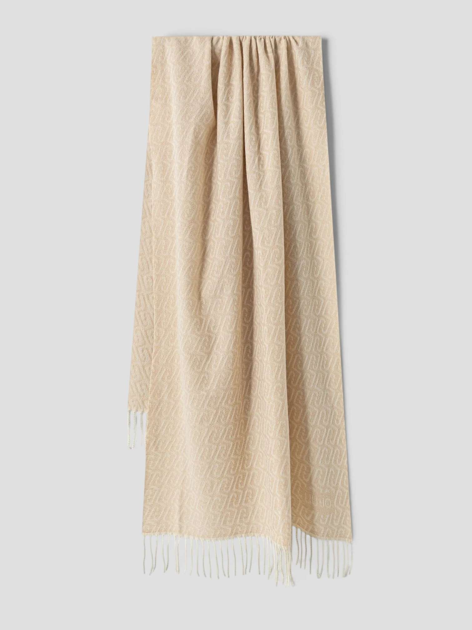 Sciarpa Liu.Jo Logo Needle Punch Beige