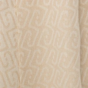 Sciarpa Liu.Jo Logo Needle Punch Beige