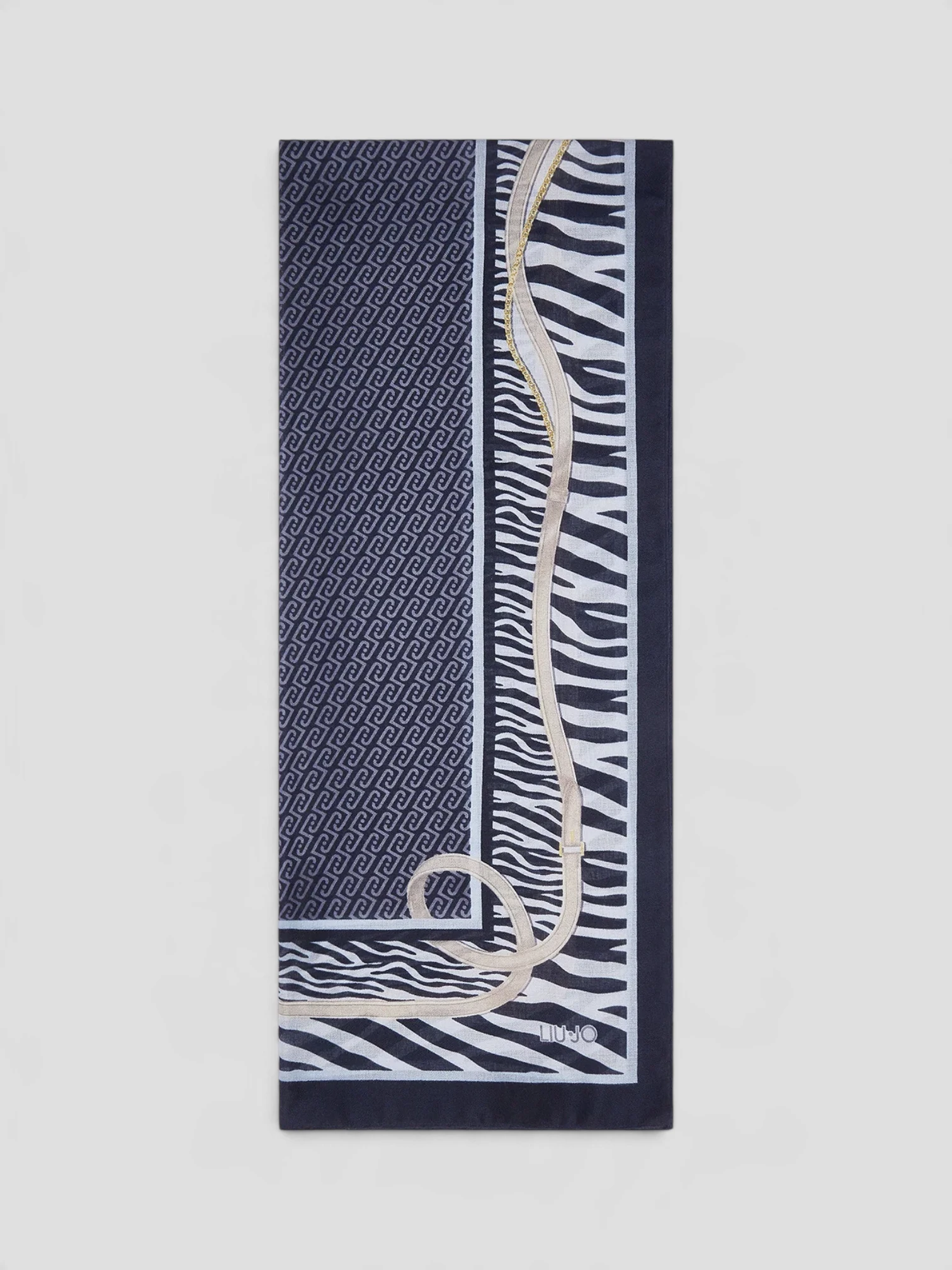 Stola Liu.Jo Animalier Cint Blu - immagine 2