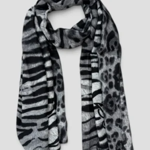 Stola Liu.Jo Fur Mix Animalier Nero