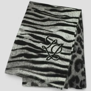 Stola Liu.Jo Fur Mix Animalier Nero