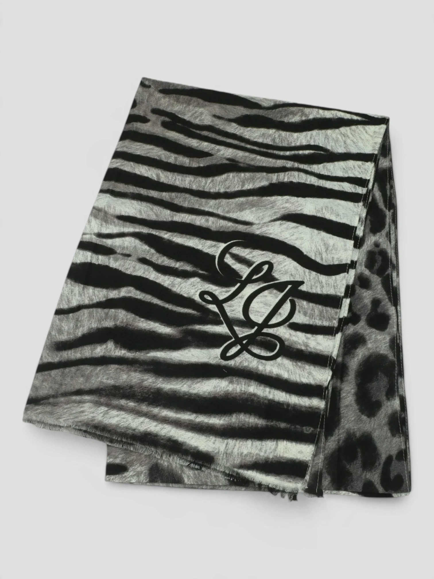 Stola Liu.Jo Fur Mix Animalier Nero - immagine 2