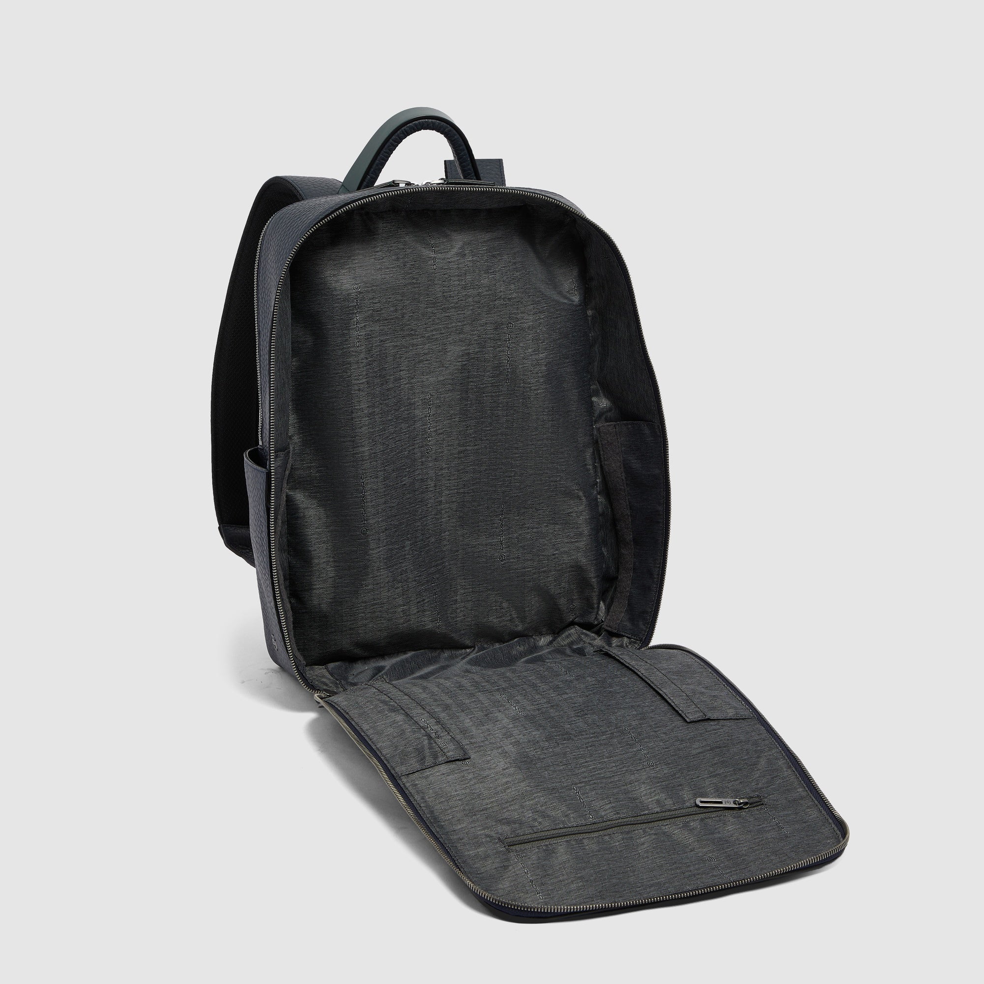 Zaino da viaggio porta pc 15,6" Piquadro Materia Blu/Verde - immagine 14