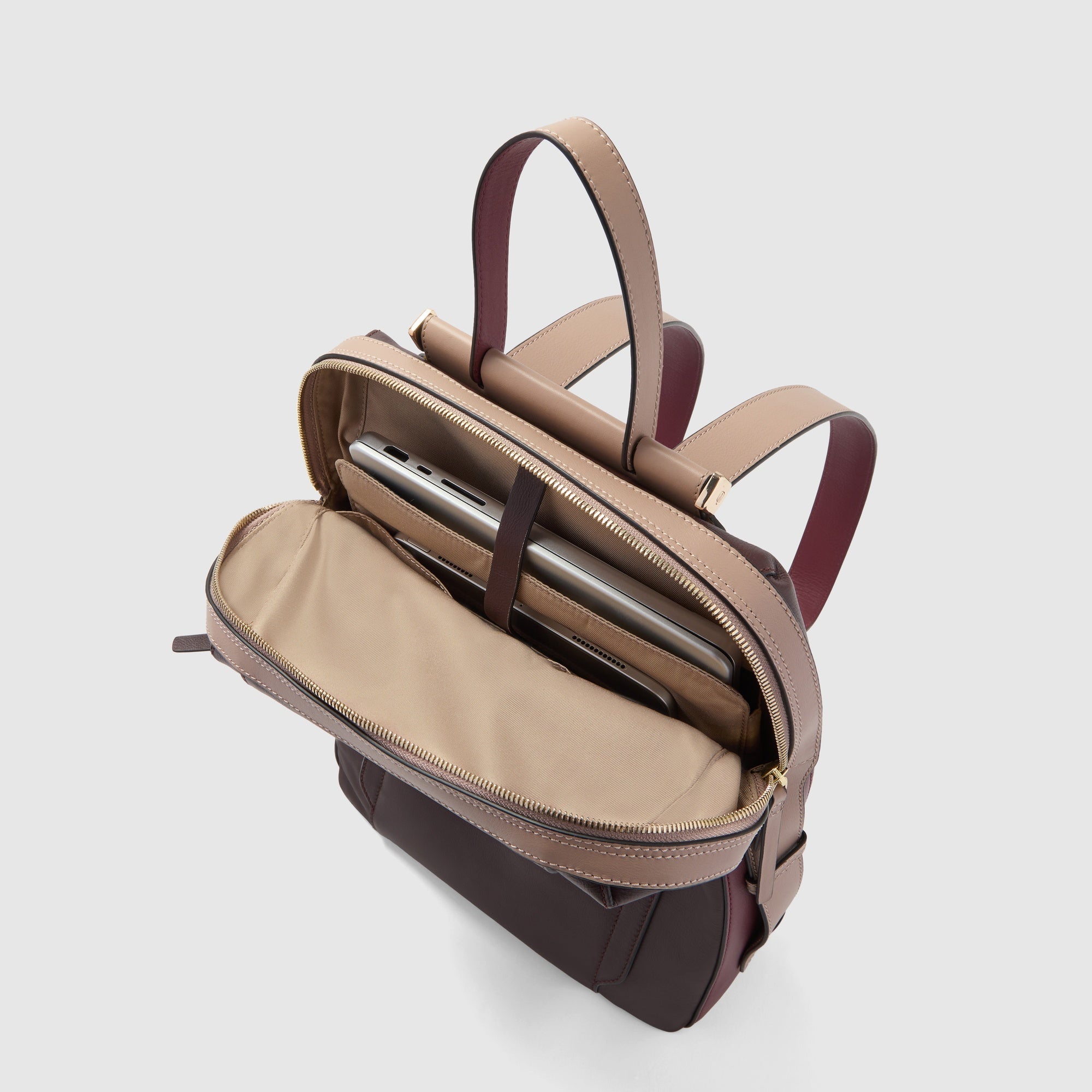 Zaino donna porta pc 14" Piquadro CIRCLE Bordeaux/Rosa - immagine 4
