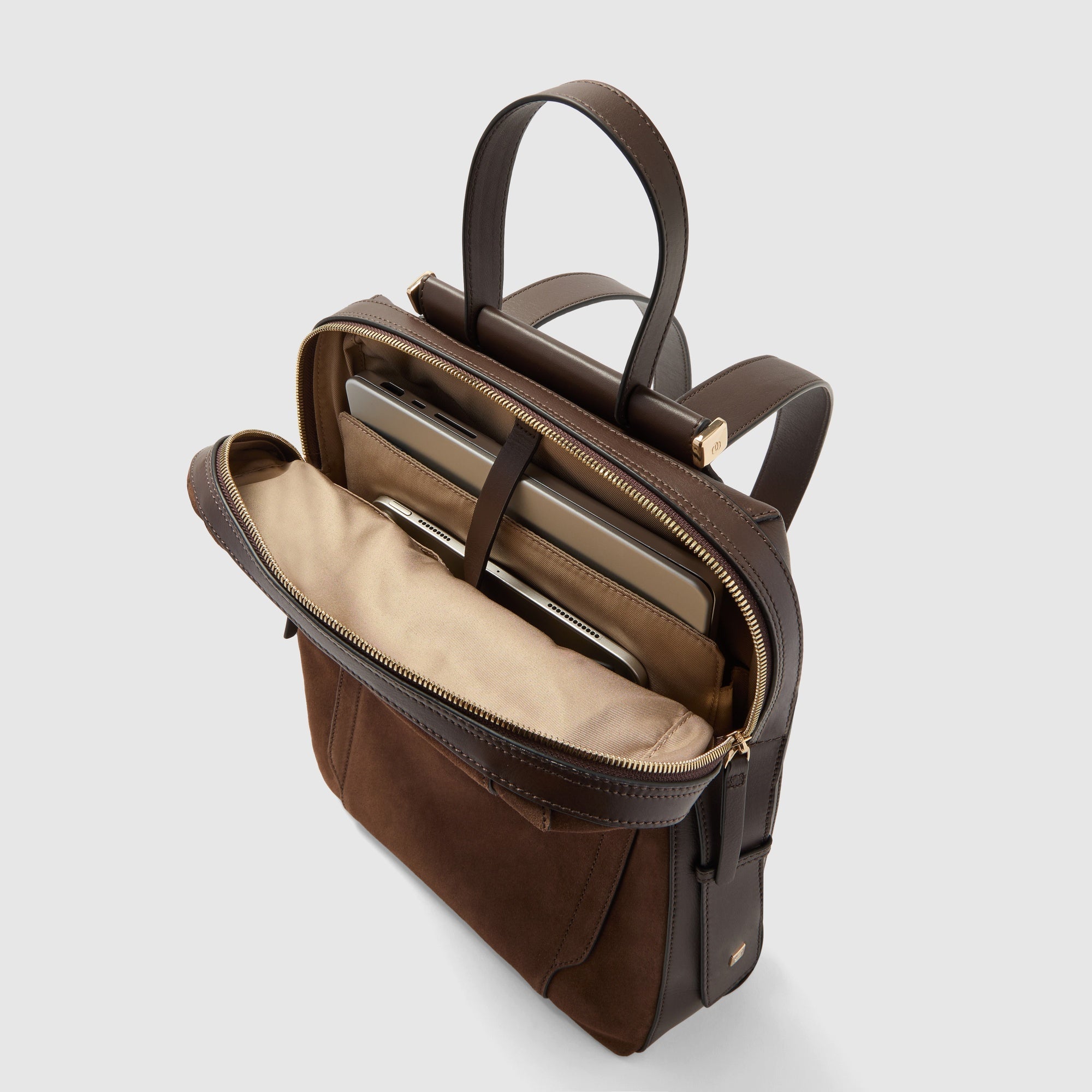 Zaino donna porta pc 14" Piquadro CIRCLE Marrone - immagine 4