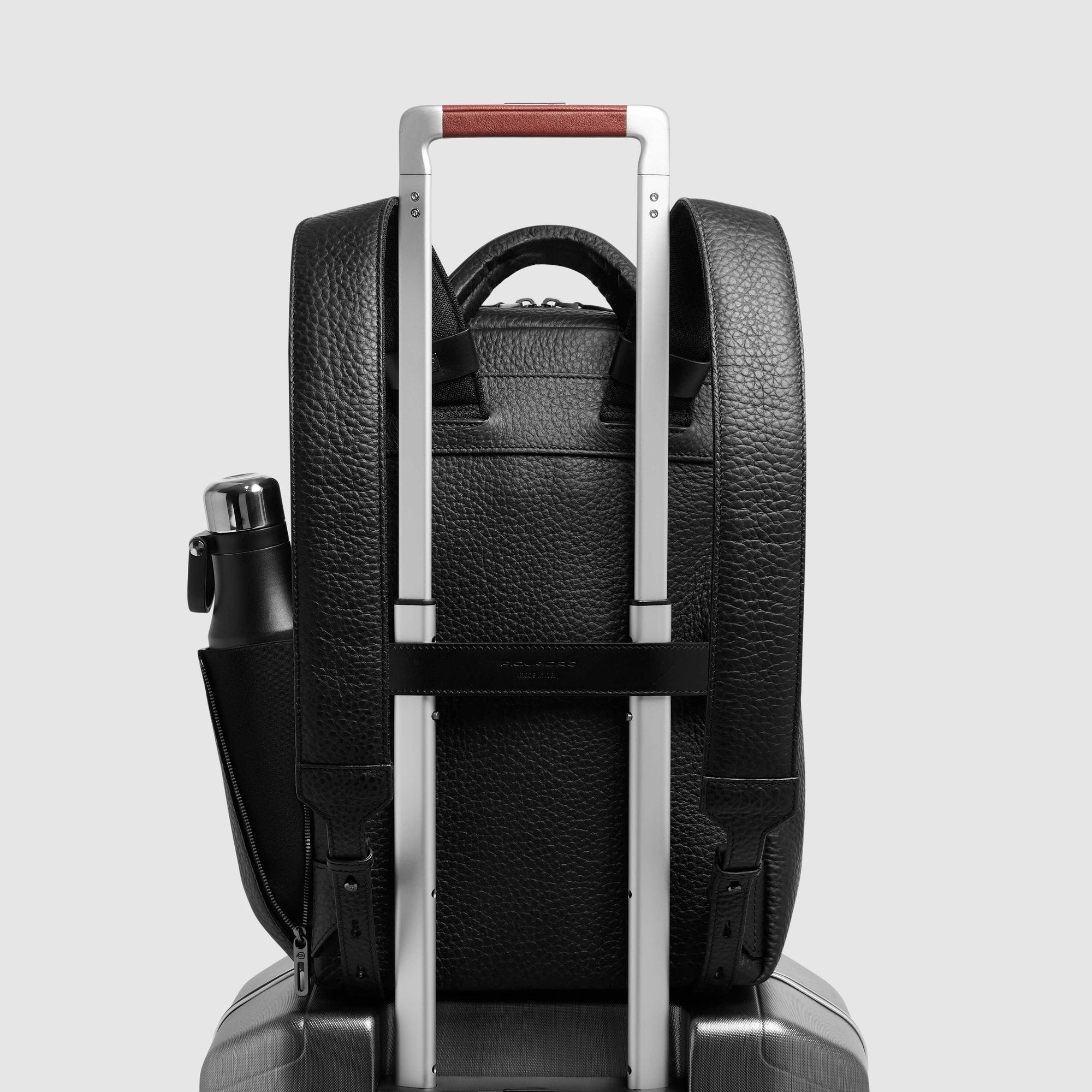 Zaino uomo porta pc 14" a due scomparti Piquadro Materia Nero - immagine 3