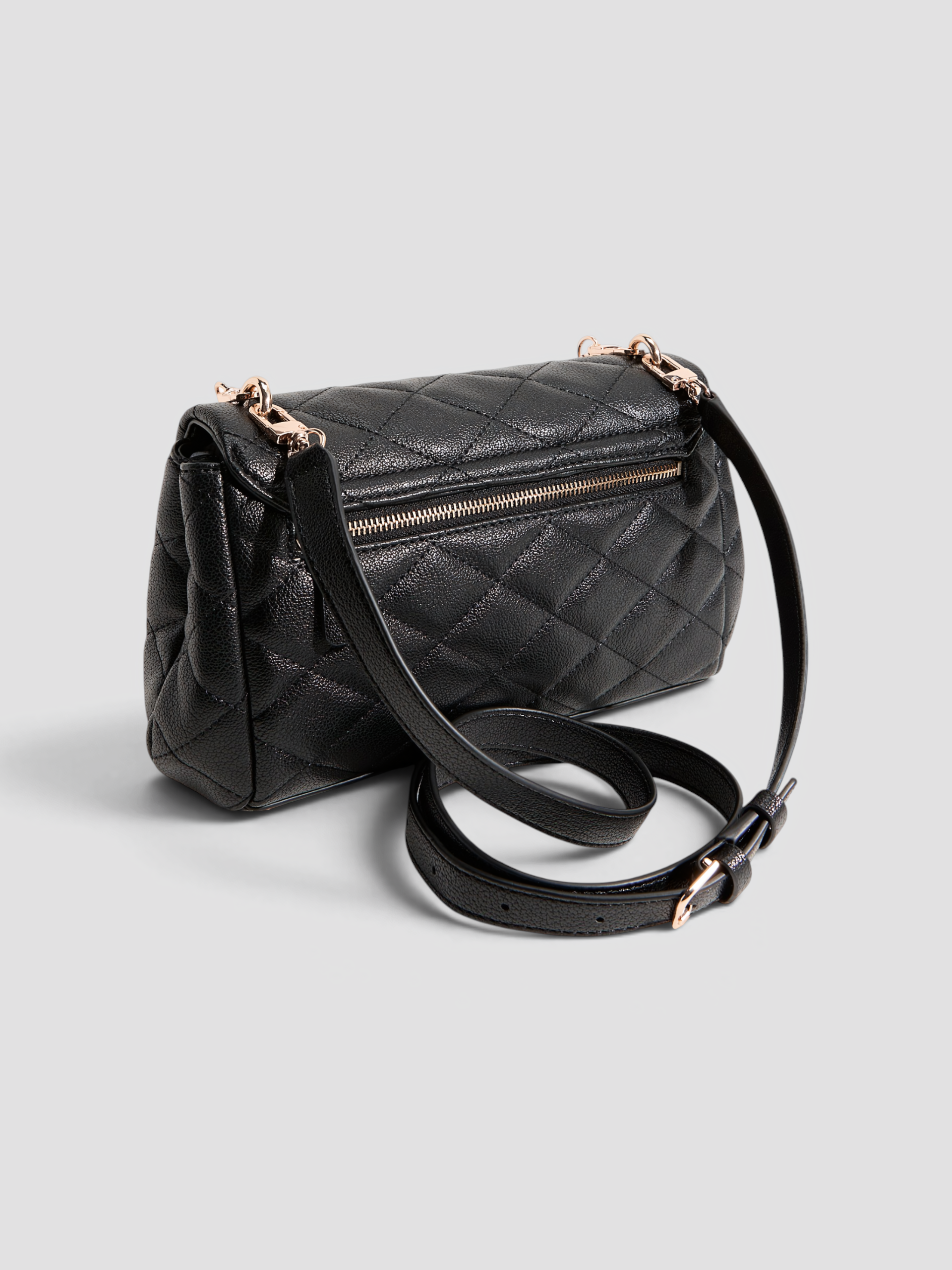 Borsa Tracolla Guess Frances Nero - immagine 3