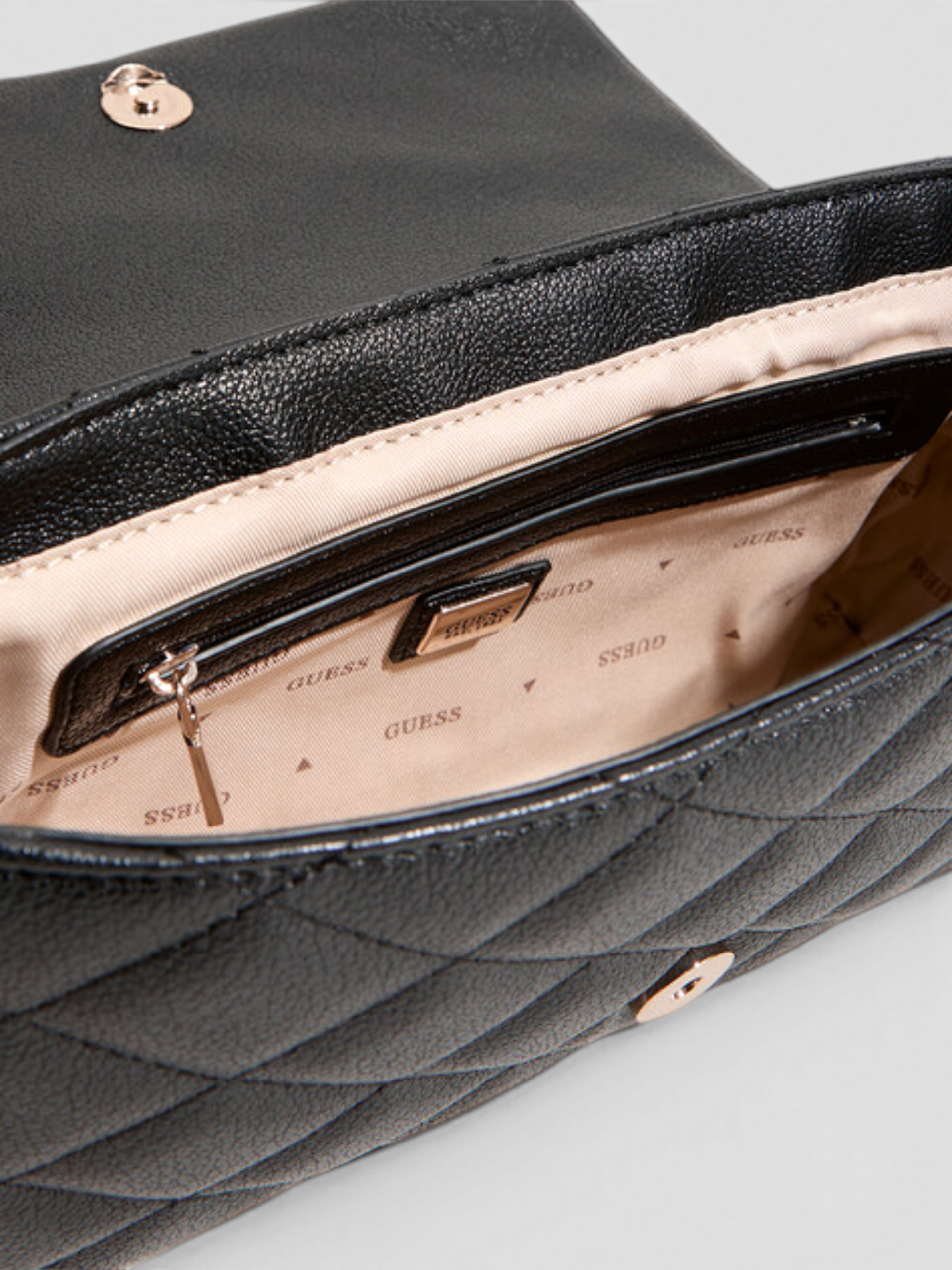 Borsa Tracolla Guess Frances Nero - immagine 4