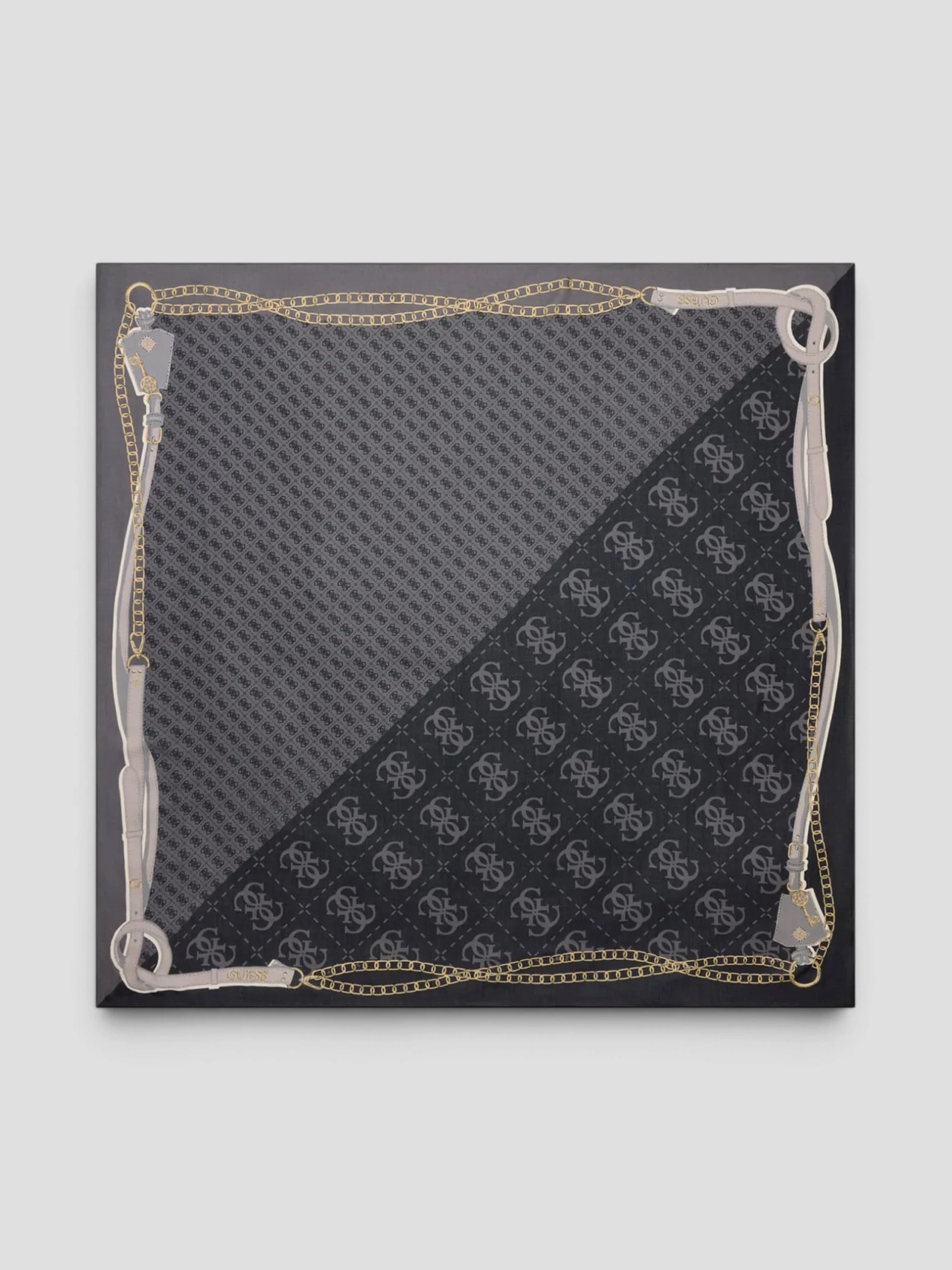 Kefiah Printed Logo Guess Lindsey Coal