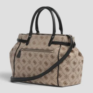 Borsa A Mano Guess Dorothy Logo Beige/Nero