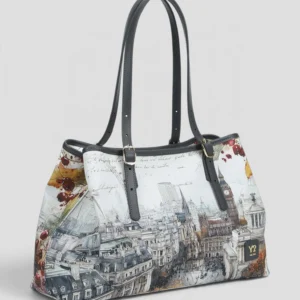 Borsa A Spalla Ynot Yesbag Art London Berry