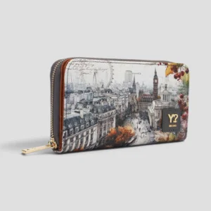 Portafoglio Ynot Yesbag Art London Berry